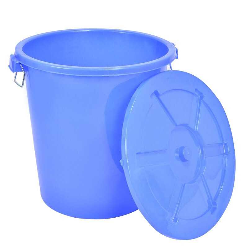 垃圾桶 舒蔻/Supercloud 12609531 圆形桶 揭盖式 26以上 蓝色